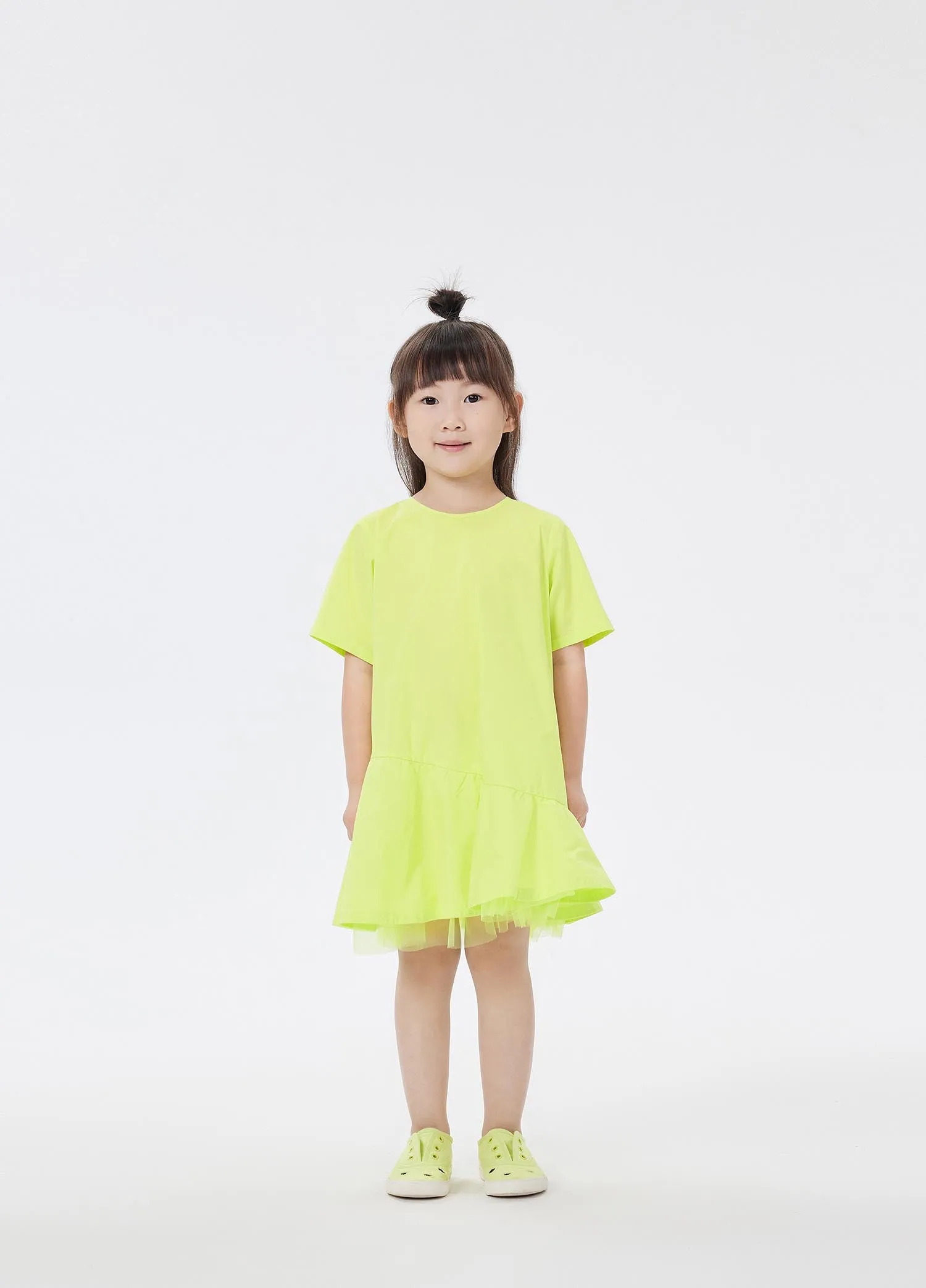 Dress / jnby by JNBY Solid Patchwork Short Sleeve Dress