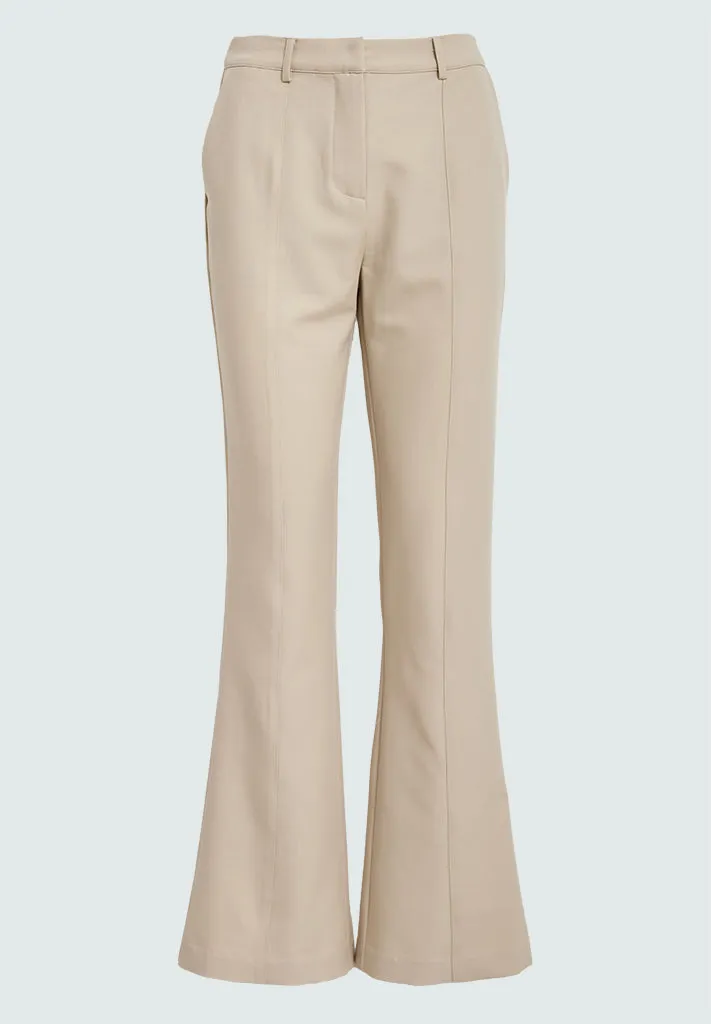 DSDolly Mid Waisted Flared Pant - Feather Gray