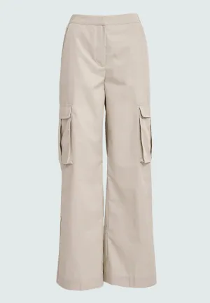 DSFaye Mid Waisted Wide Leg Pant - Feather Gray