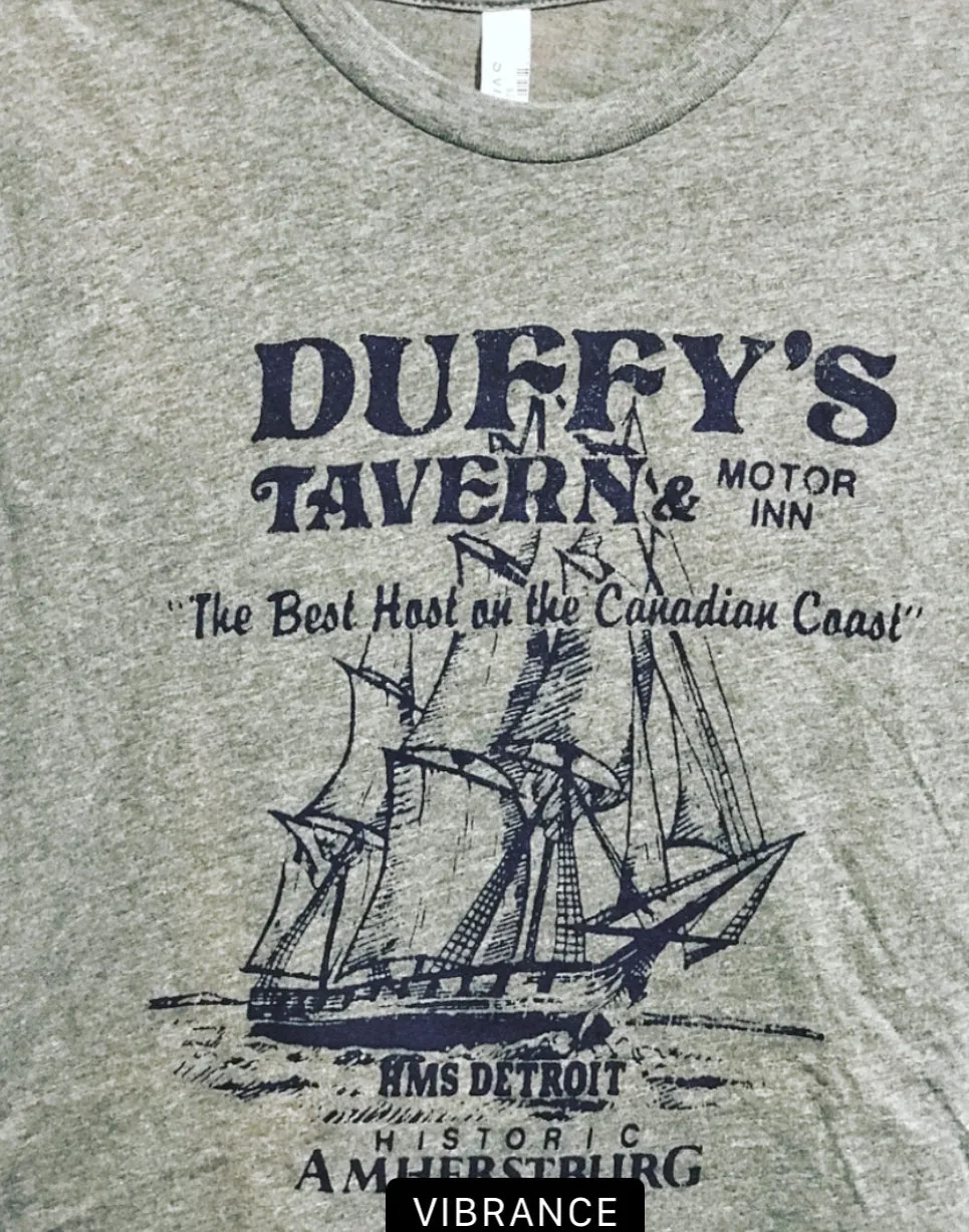 Duffy's Tavern Unisex Gray Tee See Tee T-Shirt
