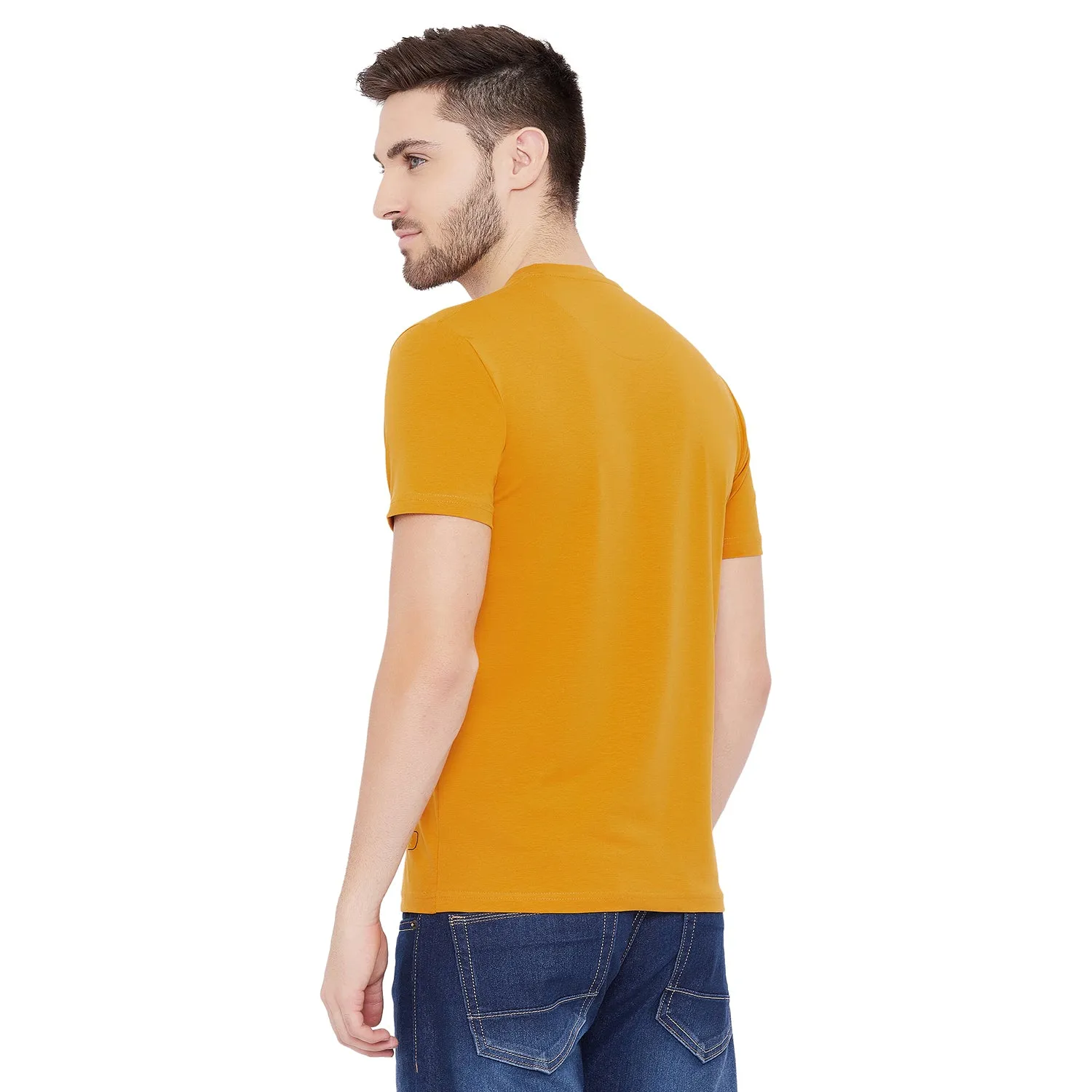 Duke Stardust Men Round Neck Printed T-Shirt(LF4873)