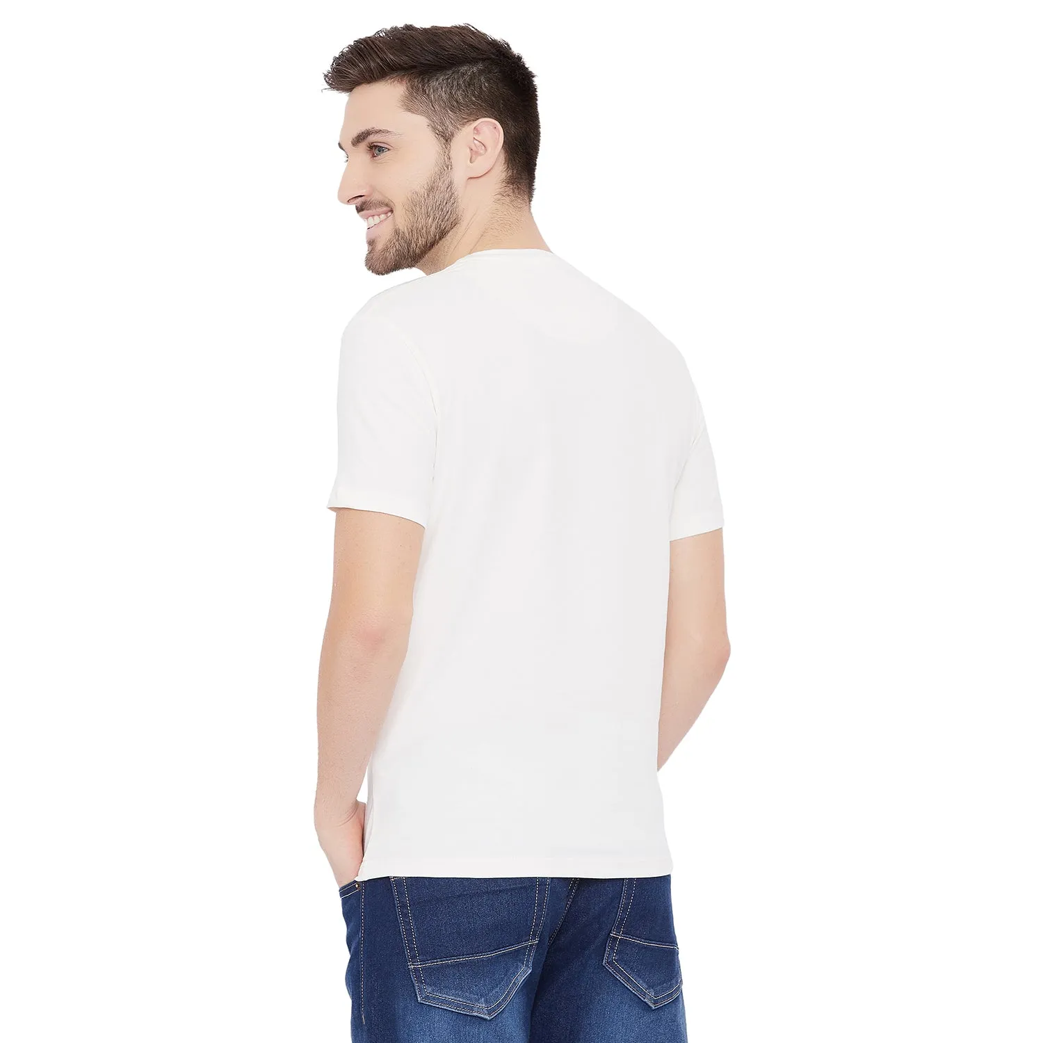 Duke Stardust Men Round Neck Printed T-Shirt(LF4873)