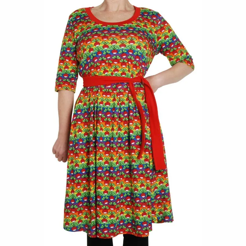 DUNS Sweden Adult Hearts U-Neck Dress - Very Generous Sizing (Last one! Size L)