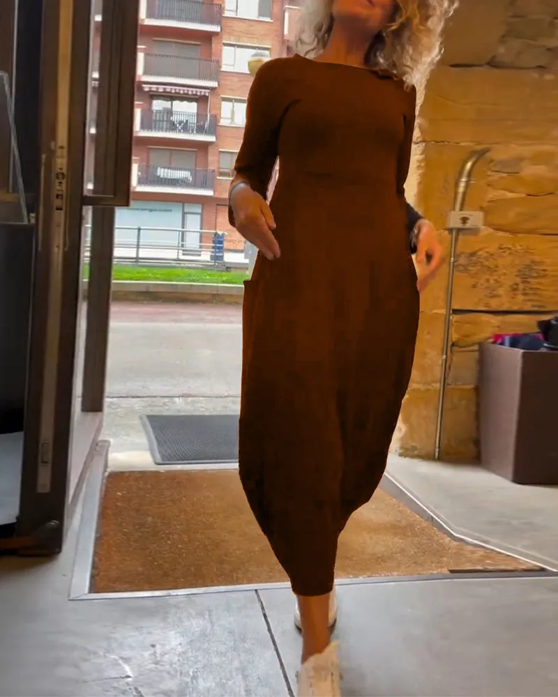 Elena™ Casual Smooth Dress