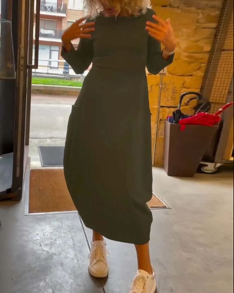 Elena™ Casual Smooth Dress