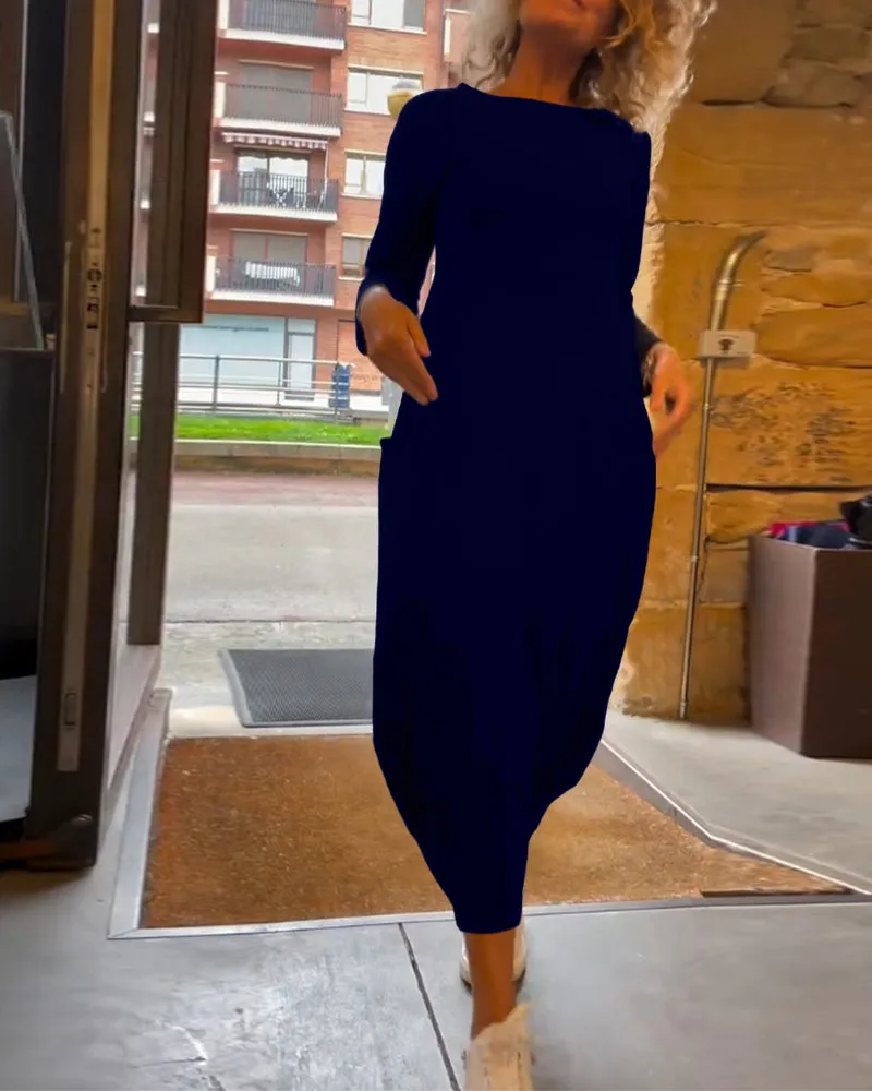Elena™ Casual Smooth Dress