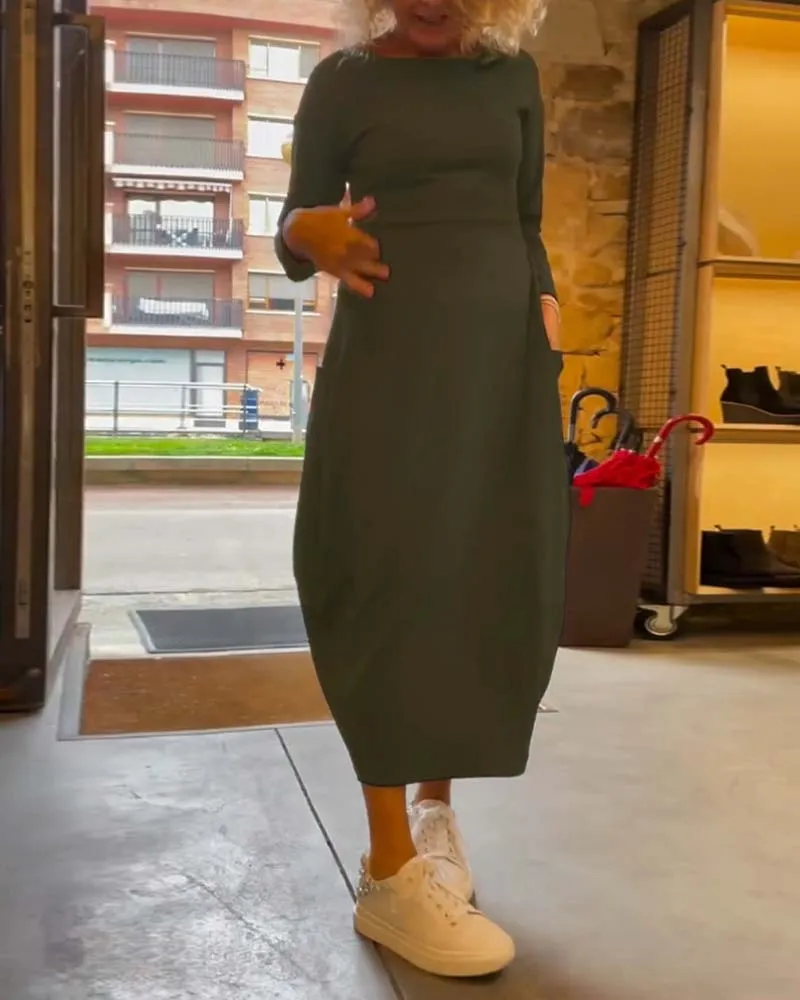 Elena™ Casual Smooth Dress