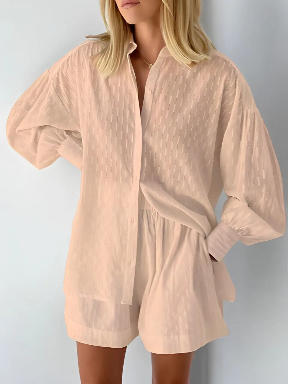 Elena - Elegant shirt and shorts