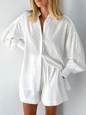 Elena - Elegant shirt and shorts