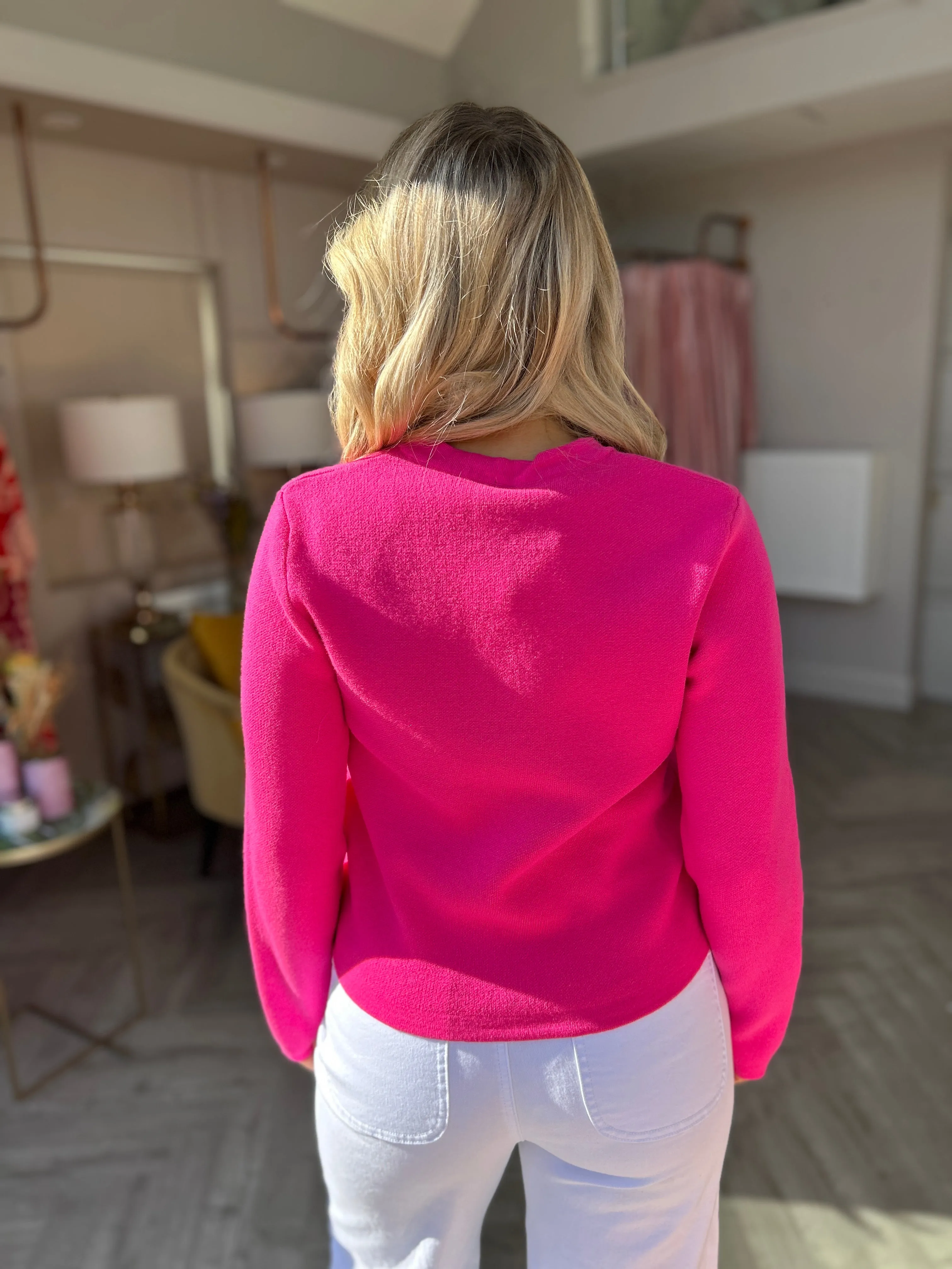 Ella Hot Pink Cardi