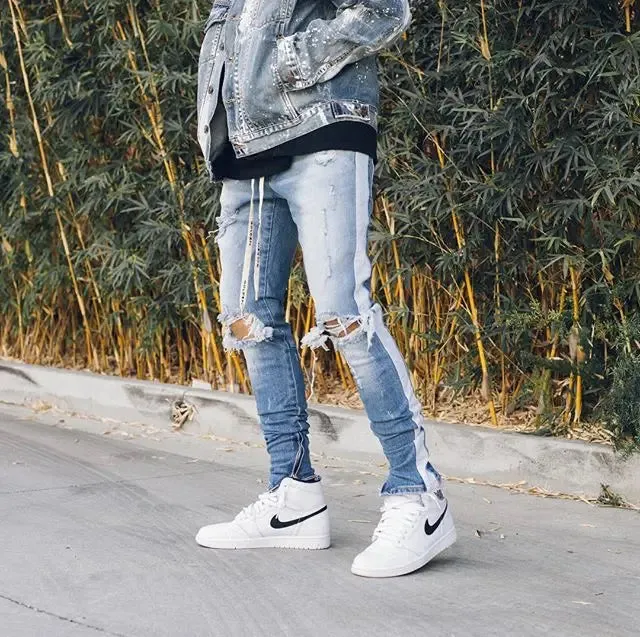 Ellis&Carter Hole Hip-hop Jeans