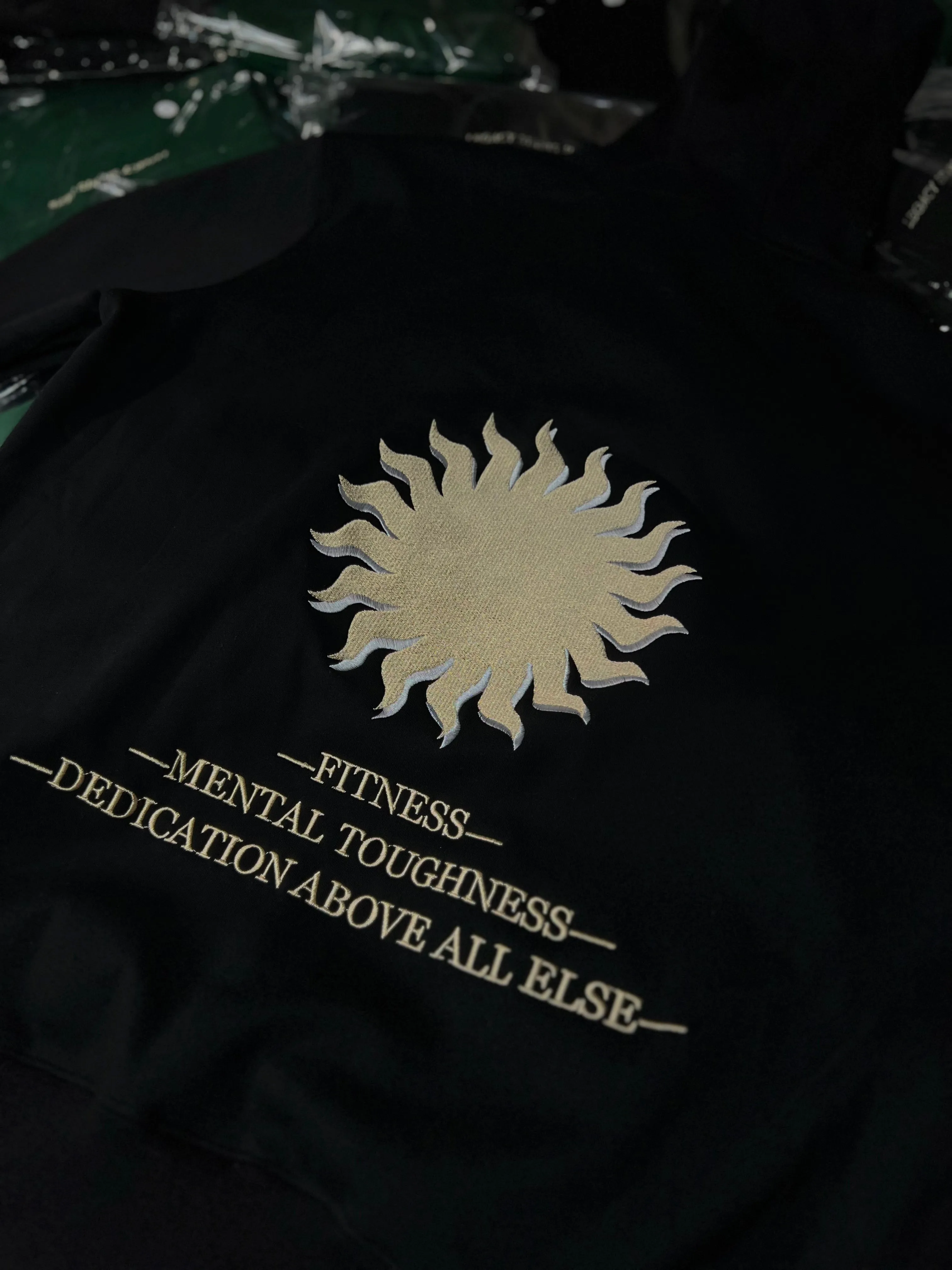 Embroidered Legacy Hoodie / Black