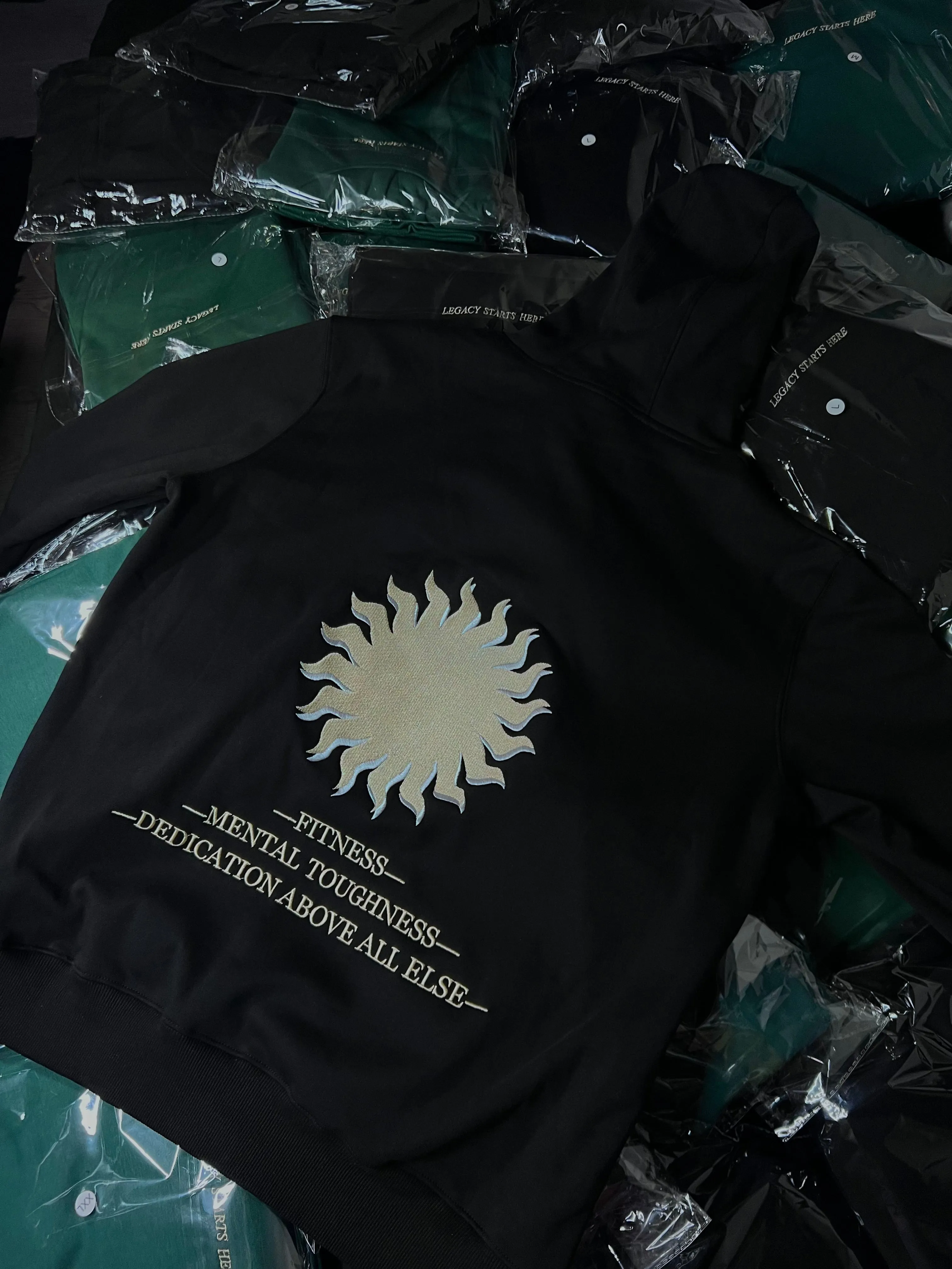 Embroidered Legacy Hoodie / Black