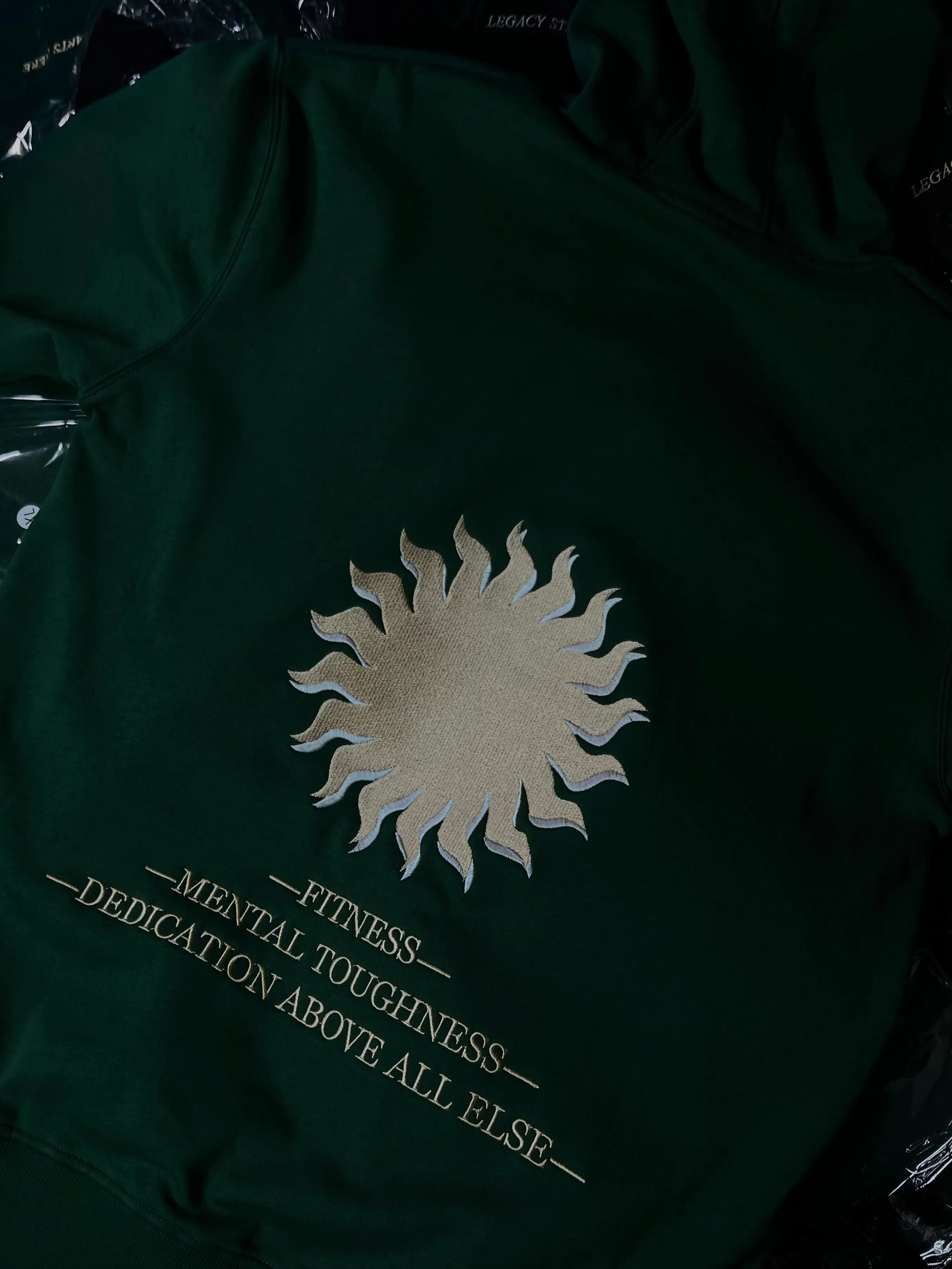 Embroidered - Legacy Hoodie / Forest Green