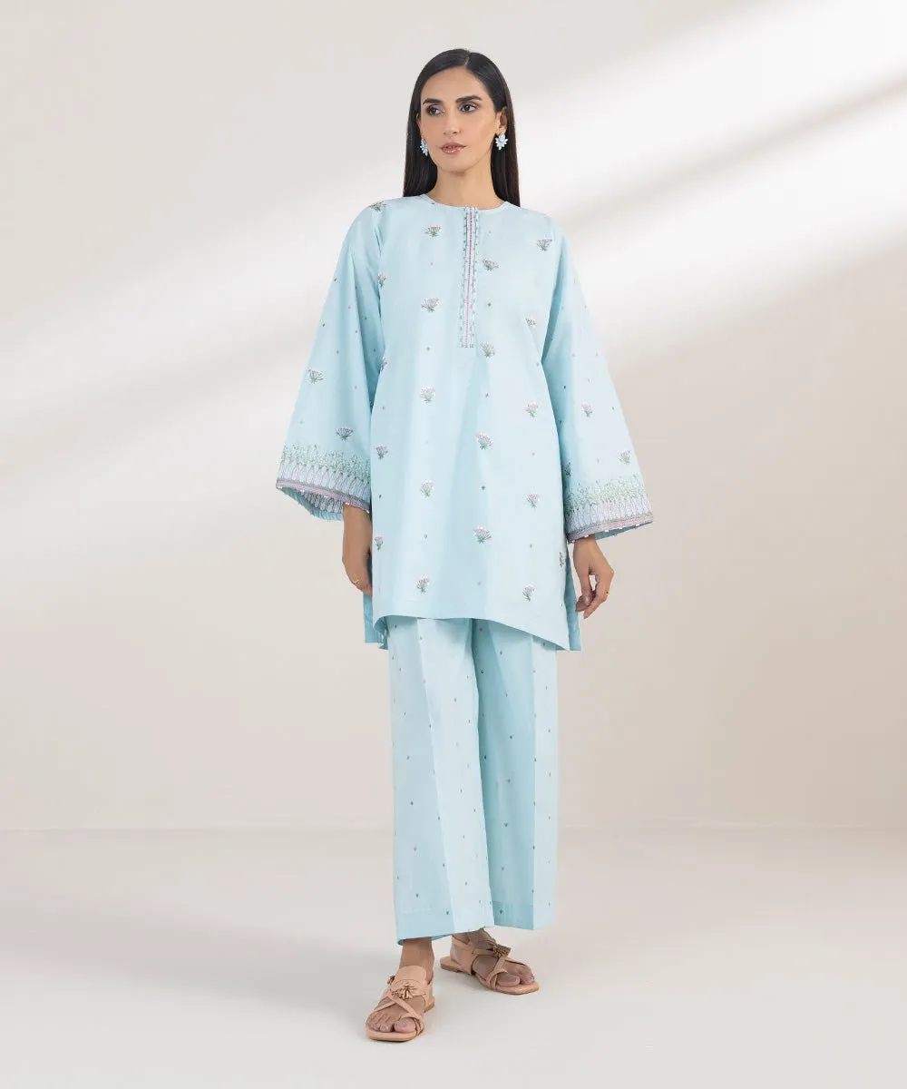Embroidered Poplin Shirt