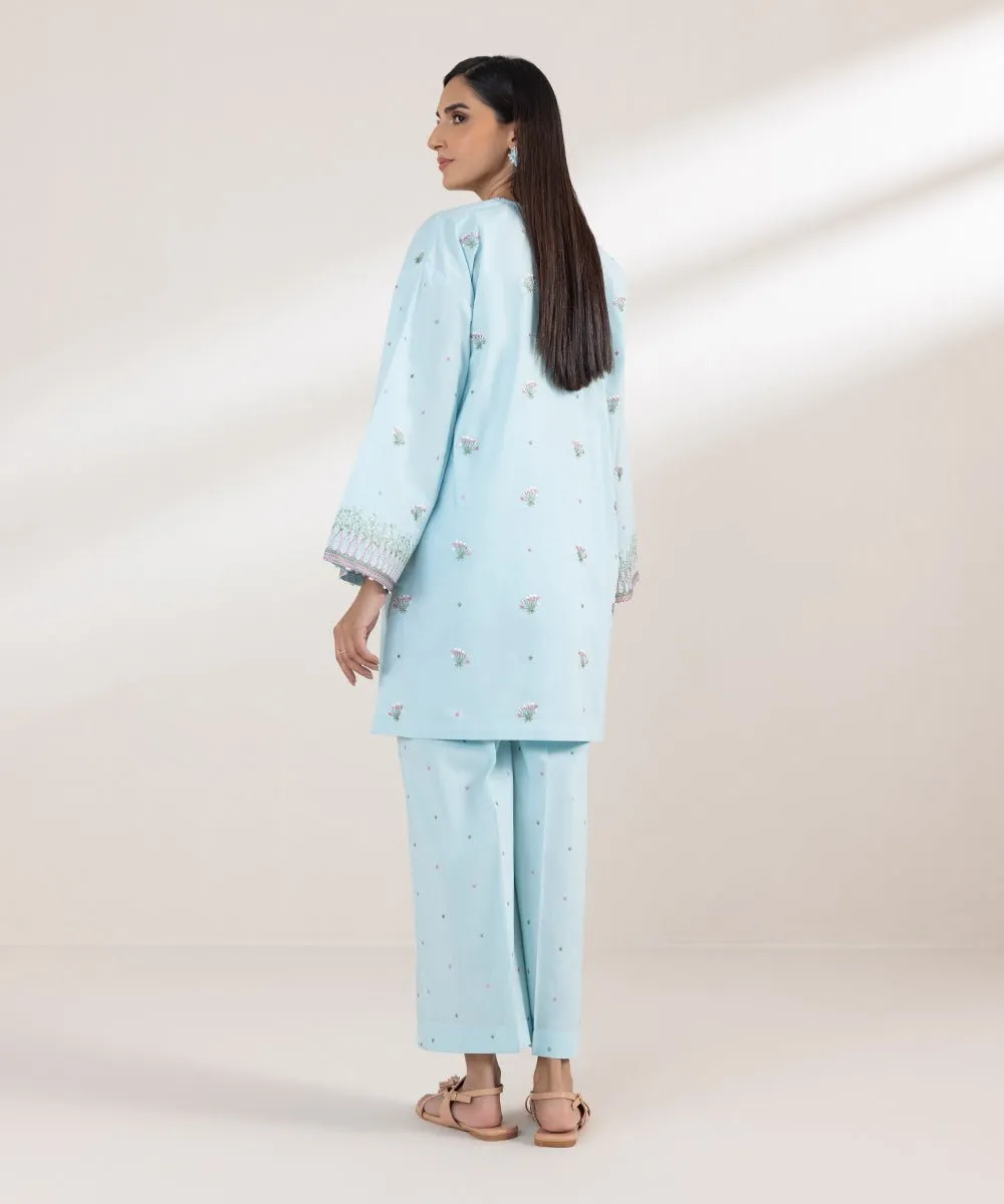 Embroidered Poplin Shirt