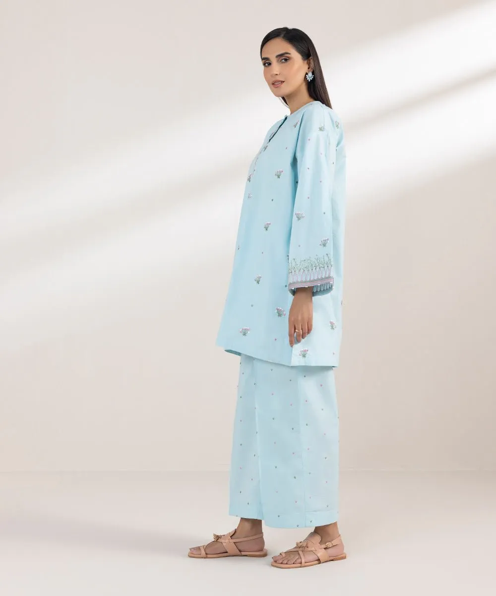 Embroidered Poplin Shirt