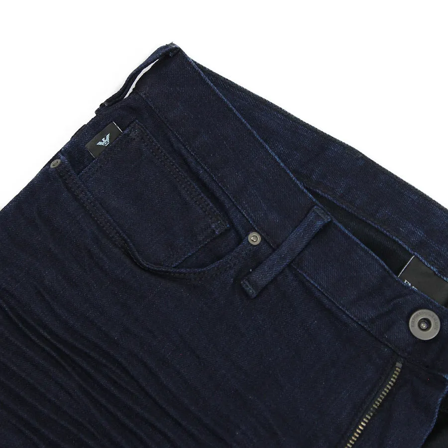 Emporio Armani - J06 Slim Fit Stretch Jeans in Deep Blue