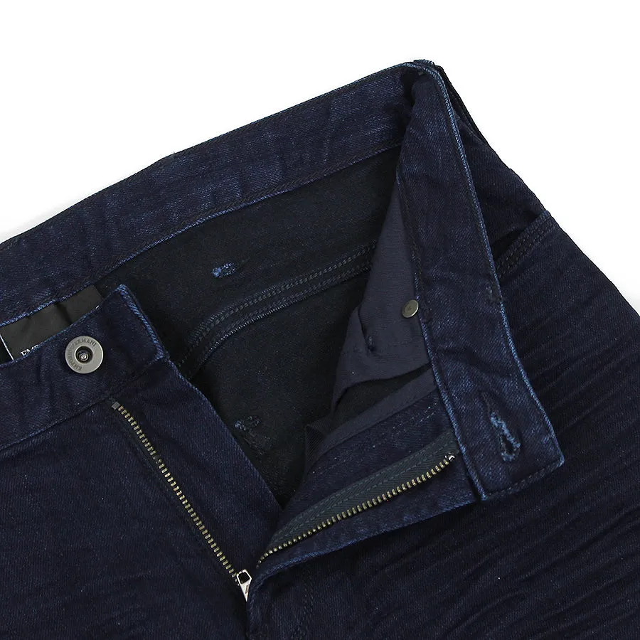 Emporio Armani - J06 Slim Fit Stretch Jeans in Deep Blue