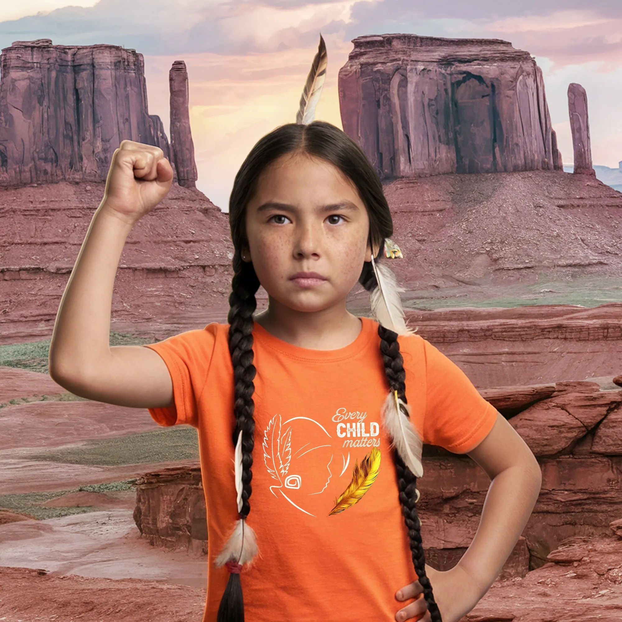 Every Child Matters Native Feather For Orange Shirt Day Unisex T-Shirt/Hoodie/Sweatshirt 290