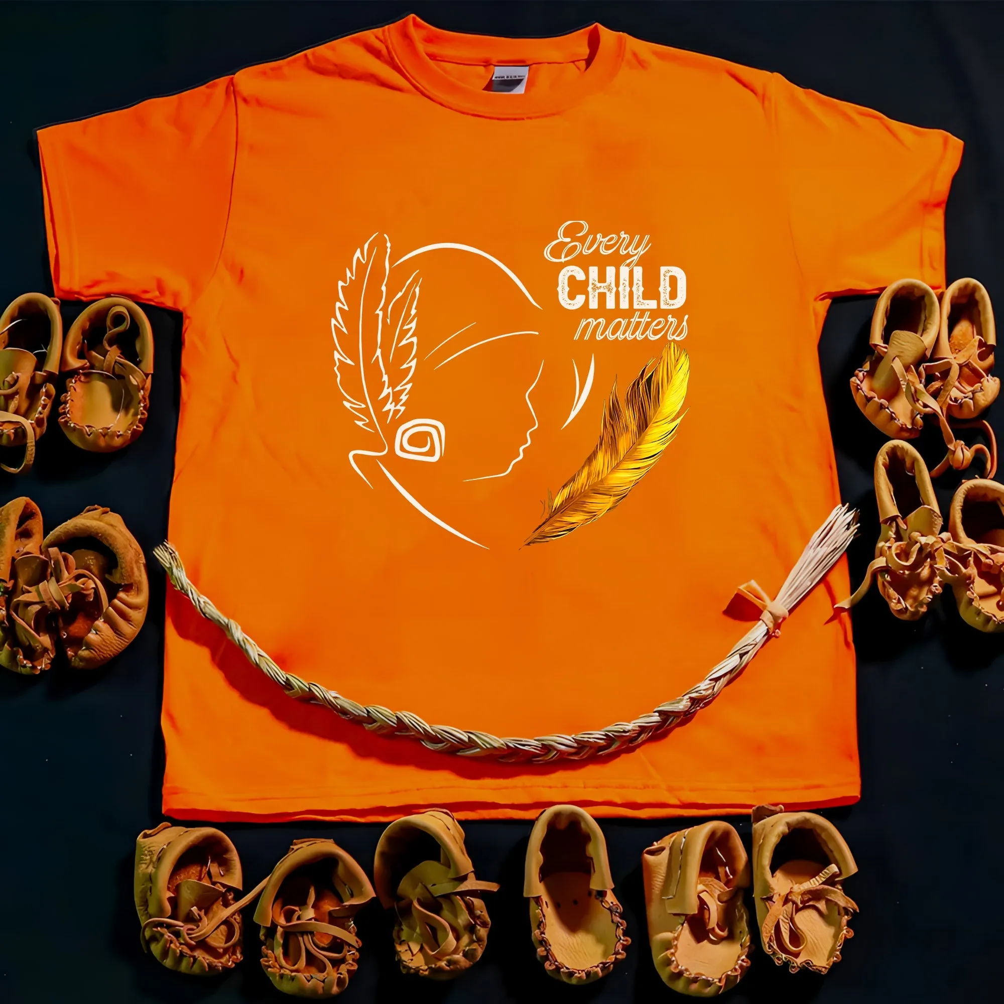 Every Child Matters Native Feather For Orange Shirt Day Unisex T-Shirt/Hoodie/Sweatshirt 290