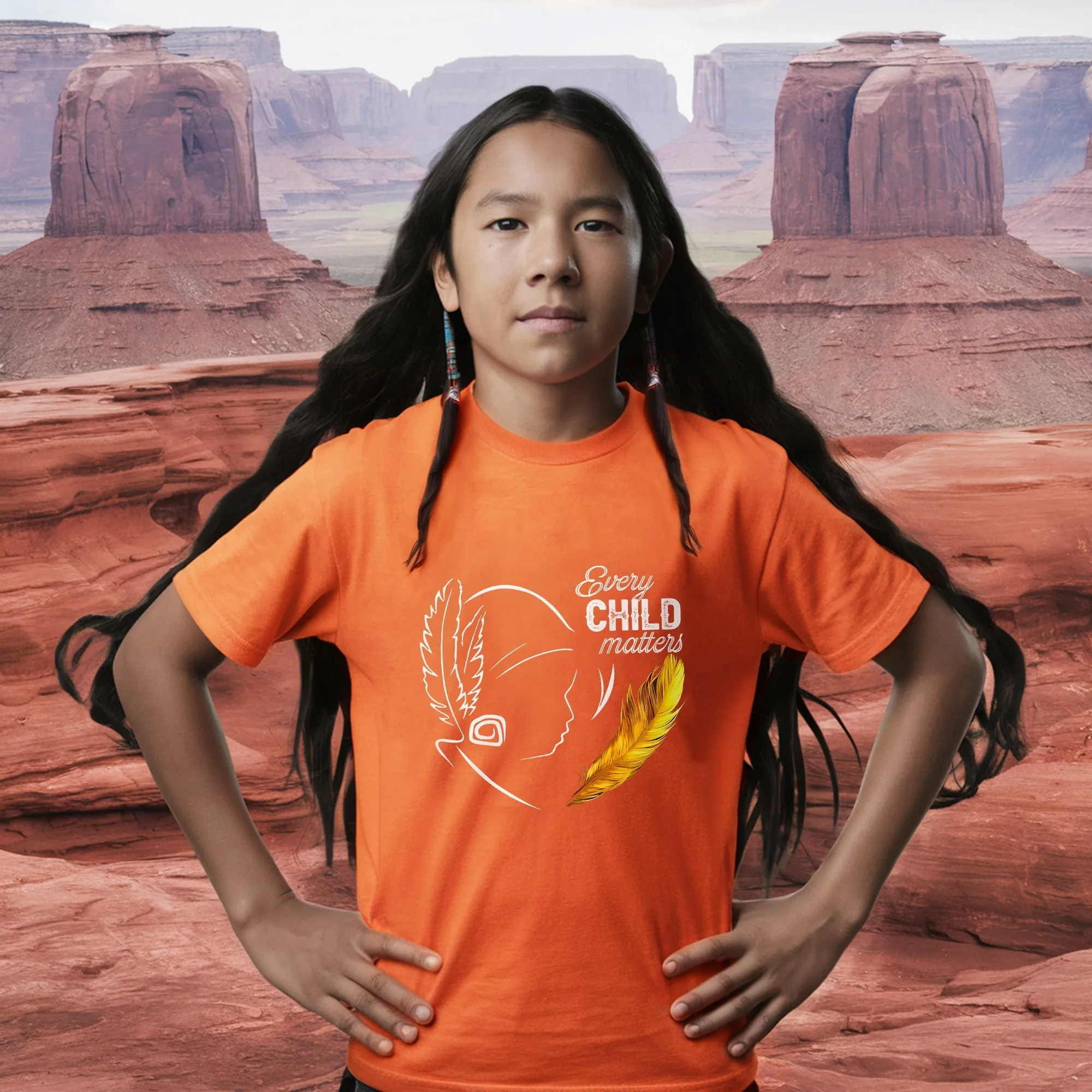 Every Child Matters Native Feather For Orange Shirt Day Unisex T-Shirt/Hoodie/Sweatshirt 290