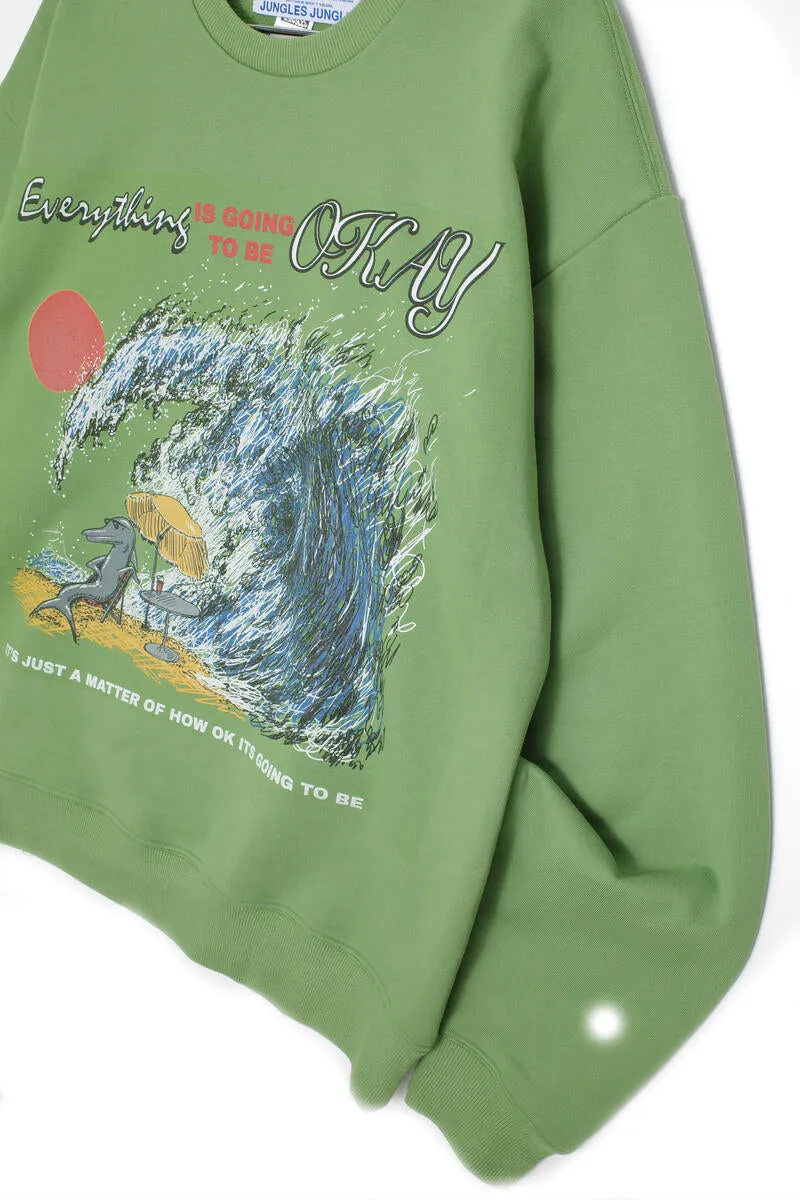 Everythings OK Crewneck - Green