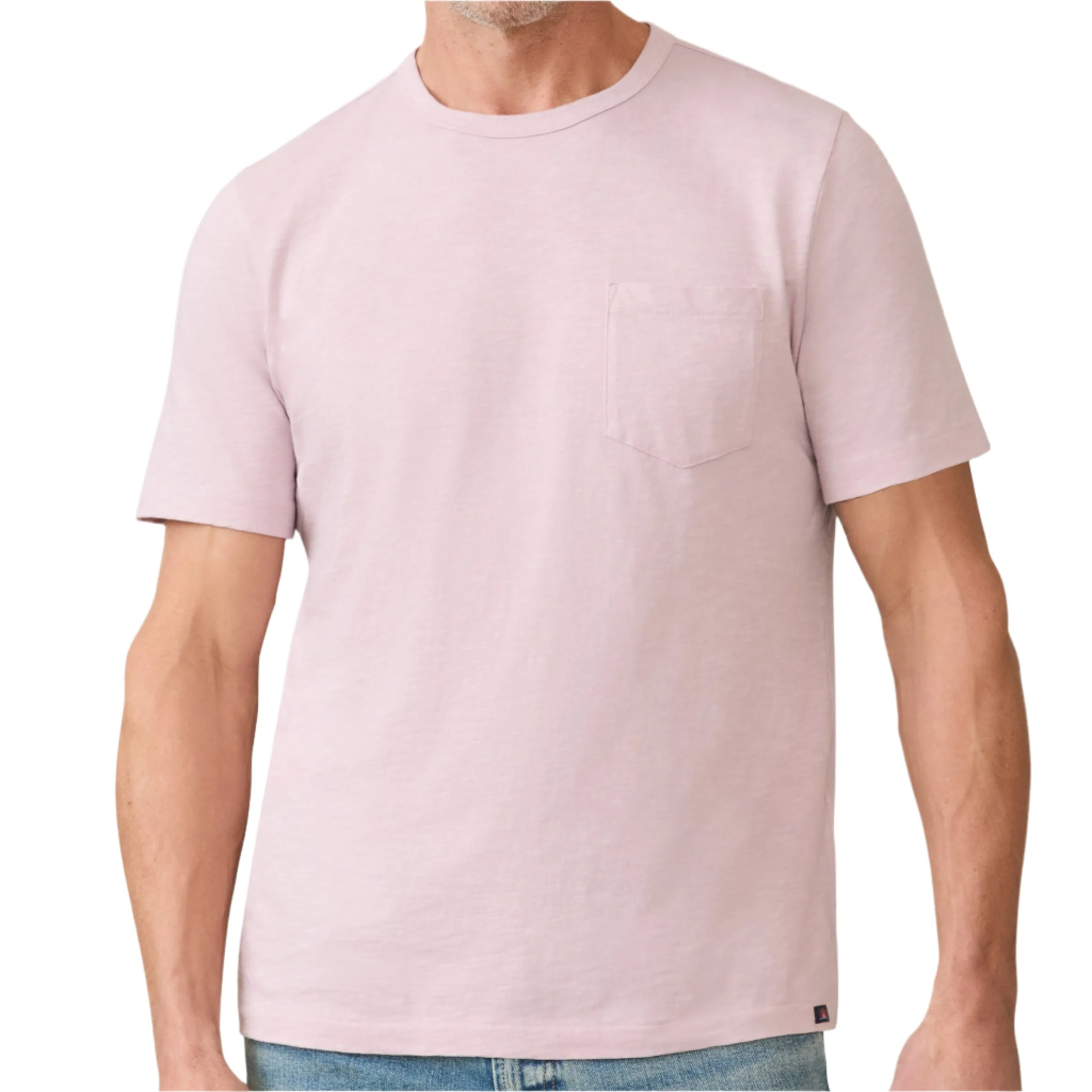 Faherty Vista Plum Sun Washed Pocket Tee
