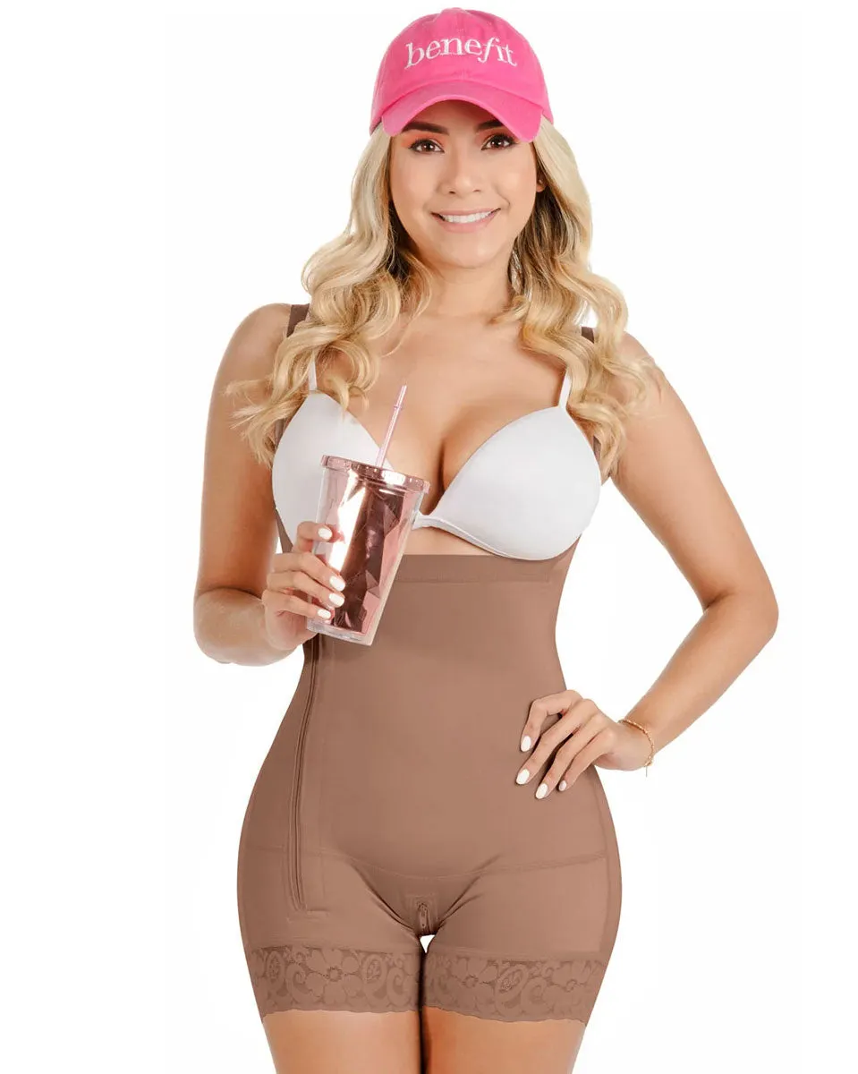 Fajas Sonryse Tummy Control Bodysuit Shapewear Daily Use & Dress Nightout