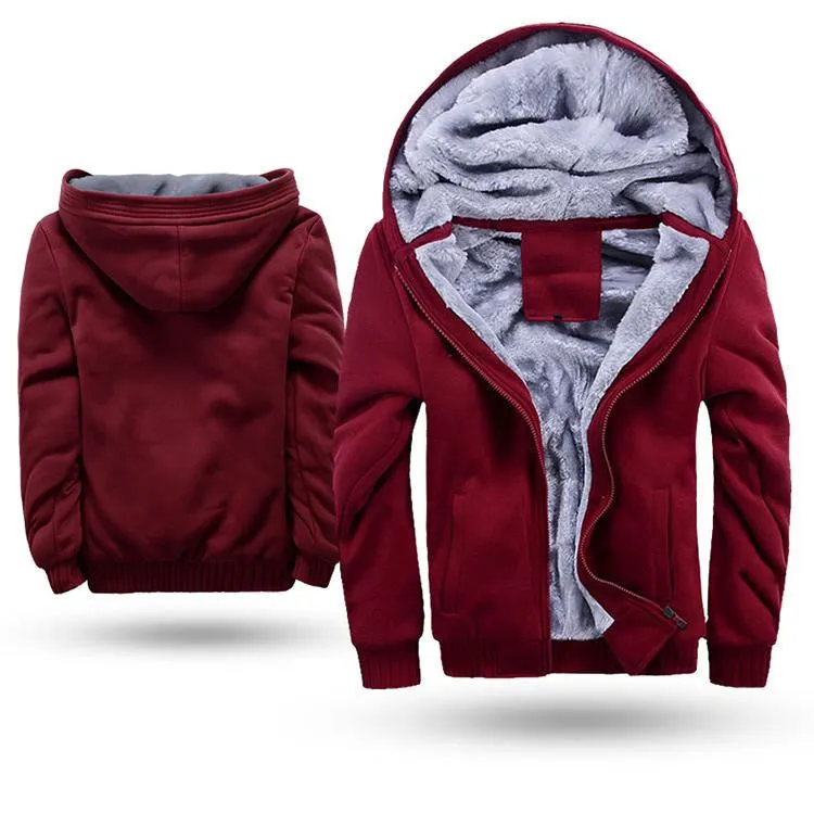 Fashion Bomber Mens Vintage Thickening Fleece Jacket Famous Brand Male Slim Fit Warm Coat