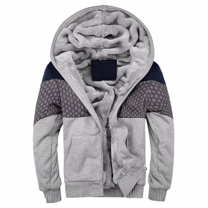 Fashion Bomber Mens Vintage Thickening Fleece Jacket Famous Brand Male Slim Fit Warm Coat