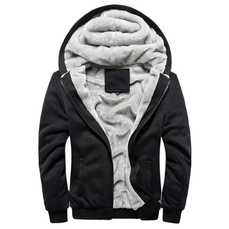 Fashion Bomber Mens Vintage Thickening Fleece Jacket Famous Brand Male Slim Fit Warm Coat