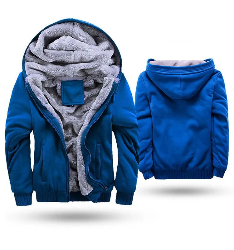 Fashion Bomber Mens Vintage Thickening Fleece Jacket Famous Brand Male Slim Fit Warm Coat
