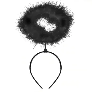 Feather Fallen Angel Halo - Black