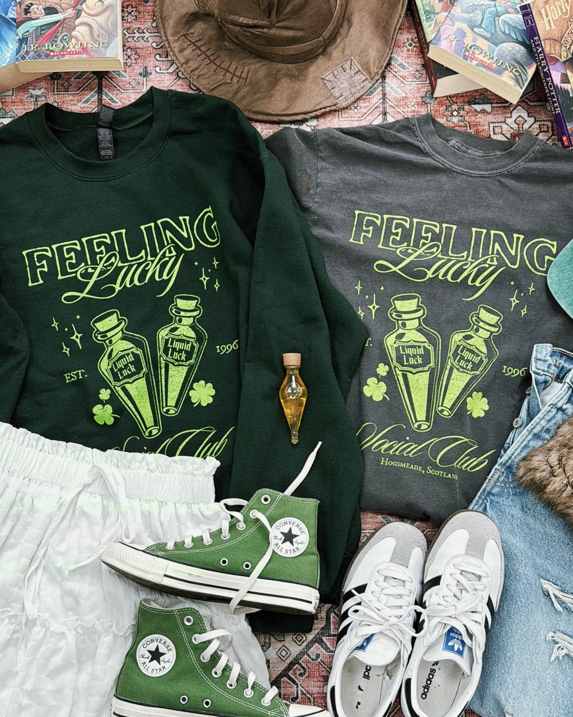 Feeling Lucky Social Club Crewneck Sweatshirt