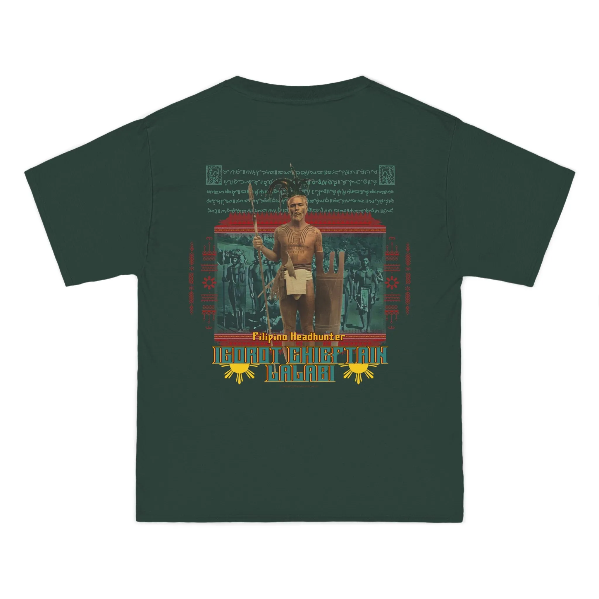 Filipino Strength Filipino Headhunter Igorot Chieftain Lalabi Beefy-T®  Short-Sleeve T-Shirt