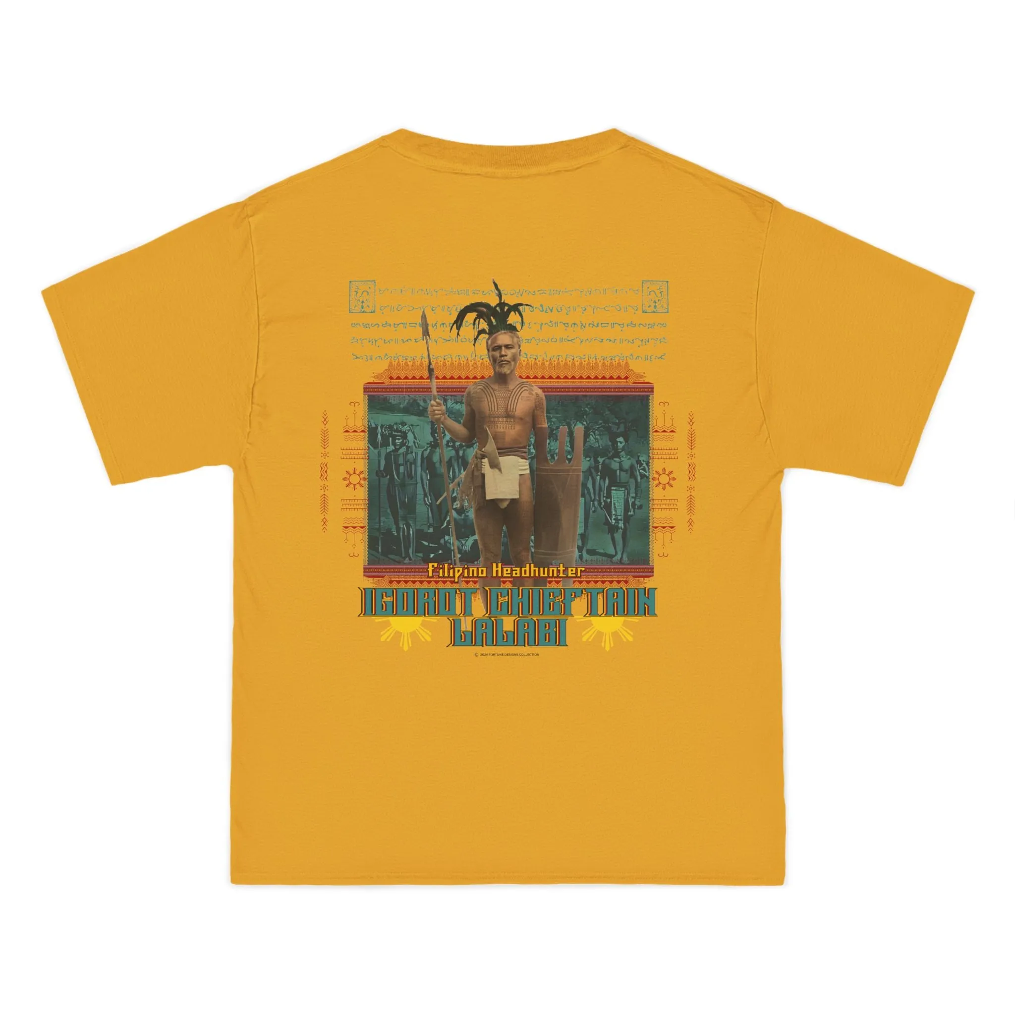 Filipino Strength Filipino Headhunter Igorot Chieftain Lalabi Beefy-T®  Short-Sleeve T-Shirt