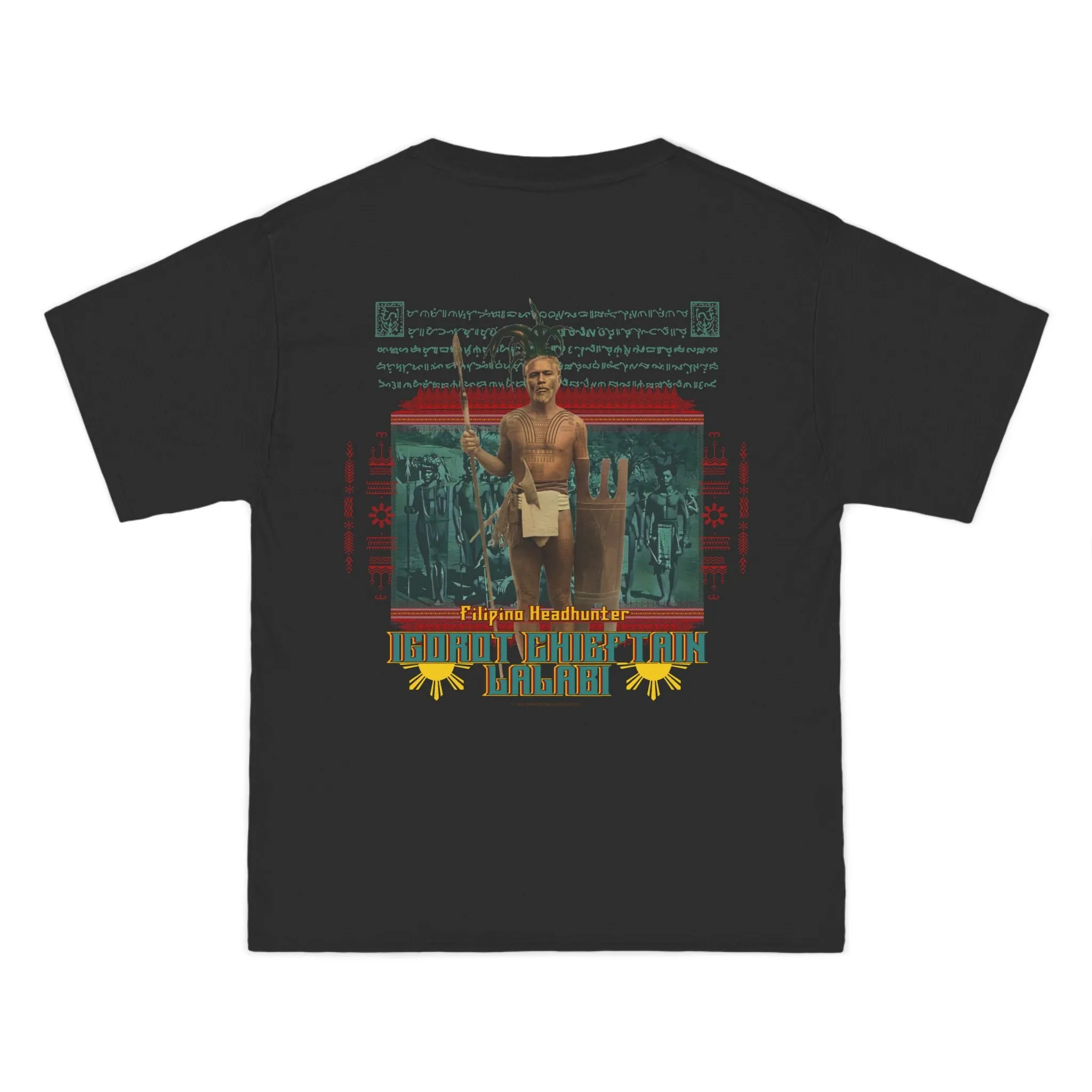 Filipino Strength Filipino Headhunter Igorot Chieftain Lalabi Beefy-T®  Short-Sleeve T-Shirt