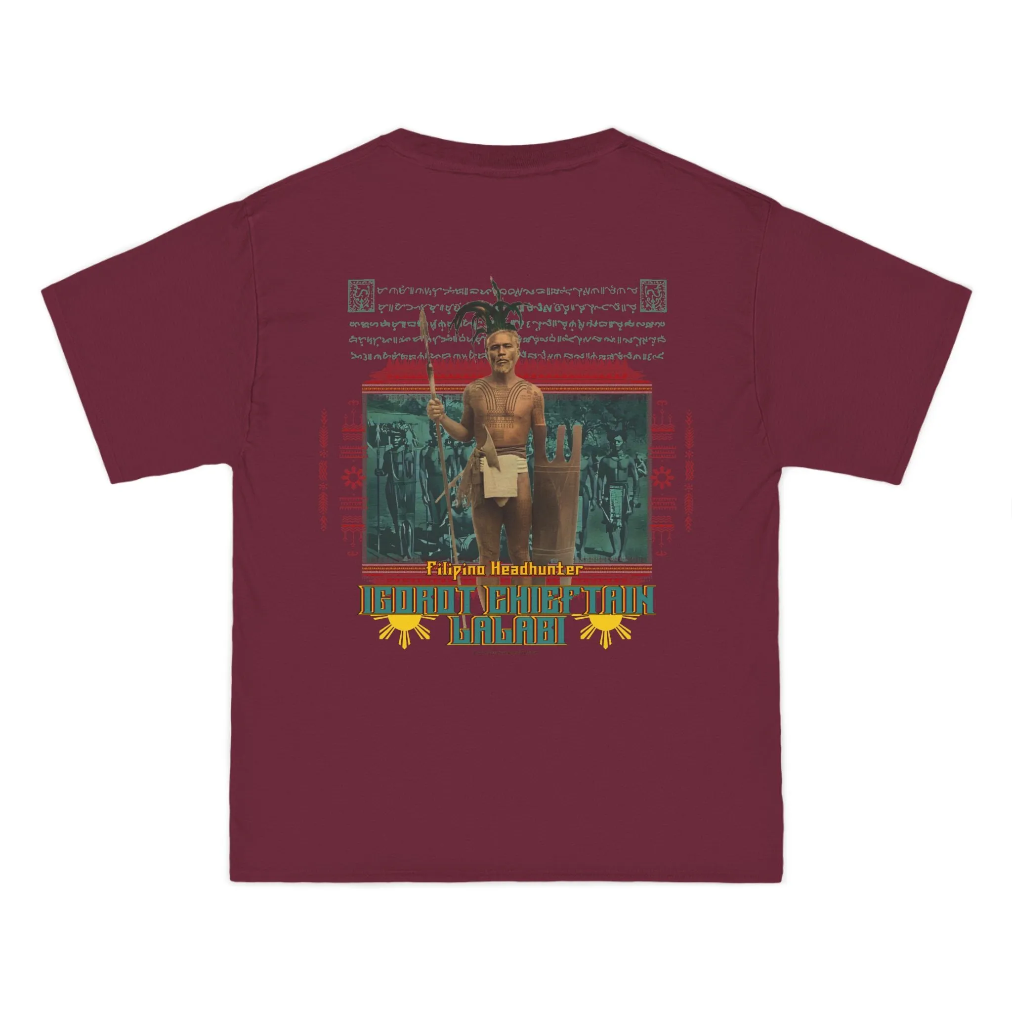 Filipino Strength Filipino Headhunter Igorot Chieftain Lalabi Beefy-T®  Short-Sleeve T-Shirt