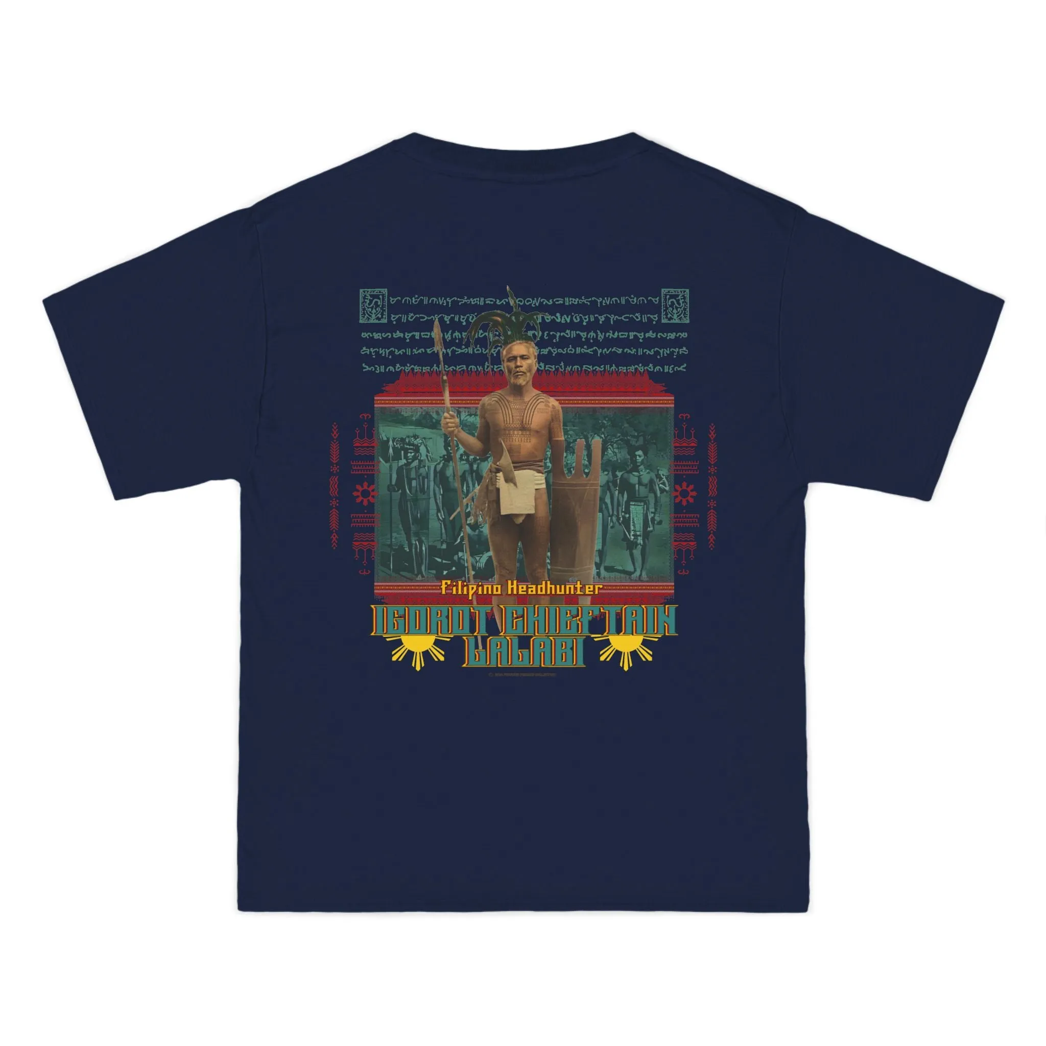 Filipino Strength Filipino Headhunter Igorot Chieftain Lalabi Beefy-T®  Short-Sleeve T-Shirt