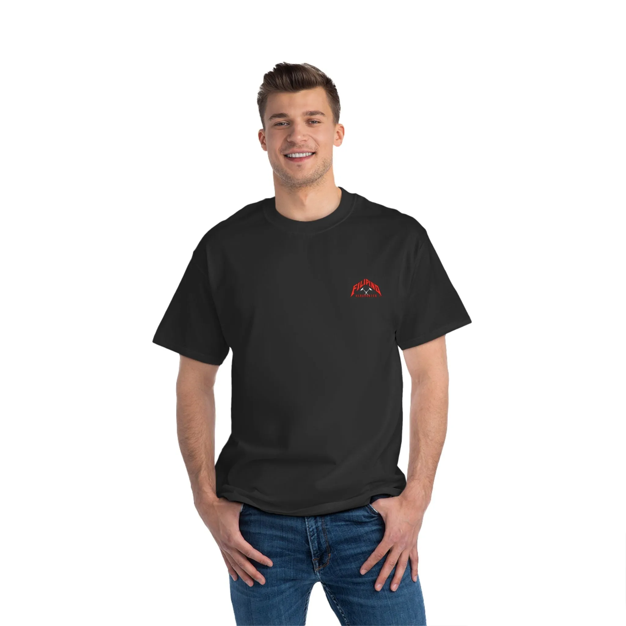 Filipino Strength Filipino Headhunter Igorot Chieftain Lalabi Beefy-T®  Short-Sleeve T-Shirt