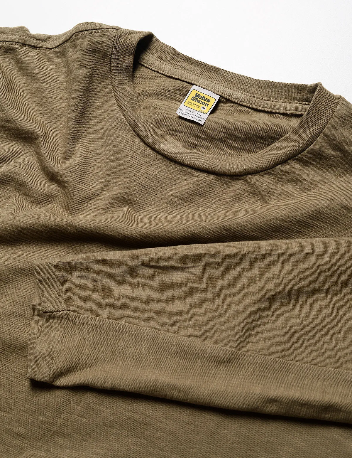 FINAL SALE: Long Sleeve Crewneck T-Shirt in Olive