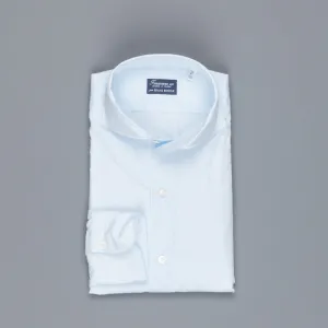 Finamore Gaeta Shirt Sergio Collar Alumo Poplin Celeste
