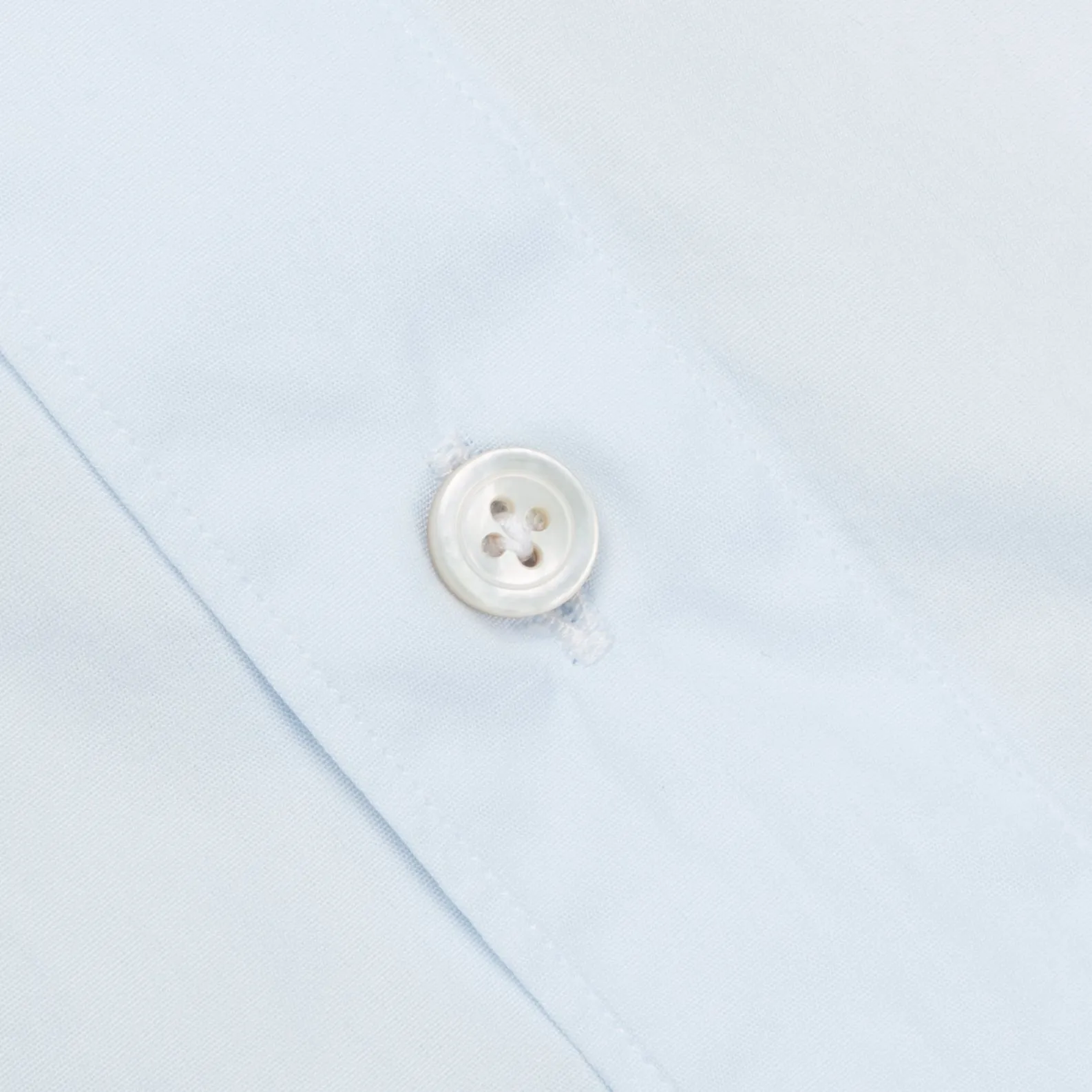 Finamore Gaeta Shirt Sergio Collar Alumo Poplin Celeste