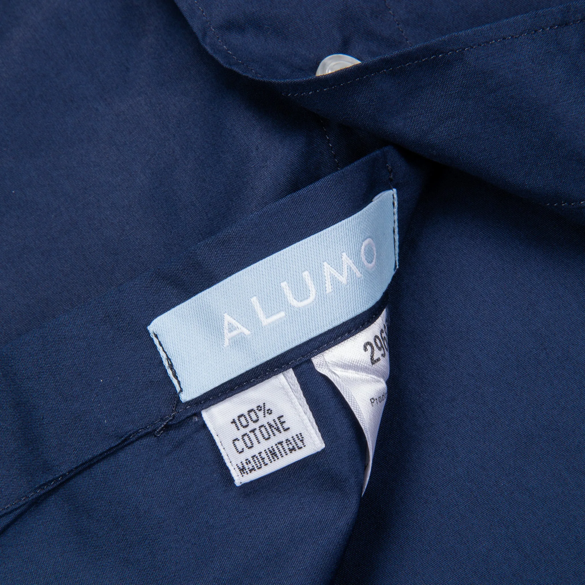 Finamore Gaeta Shirt Sergio Collar Poplin navy