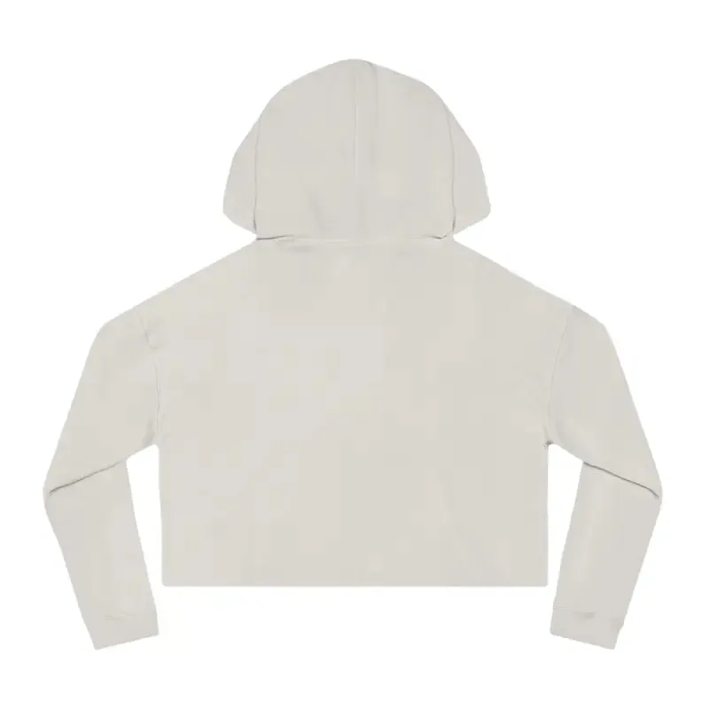 Flower Heart Cropped Hooded Sweatshirt Chic