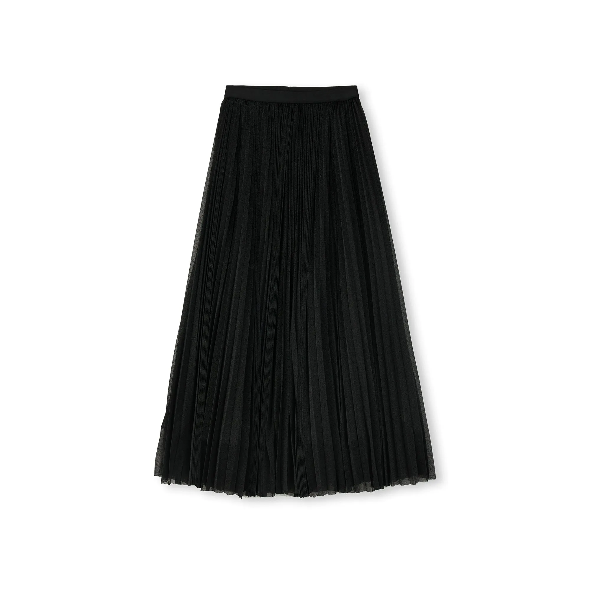 Flowing Pleated Maxi Skirt