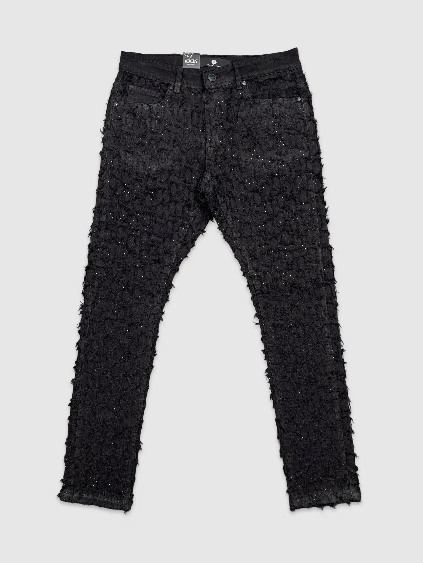 FOC-5248SF-All Over Stone Slim Fit Jeans