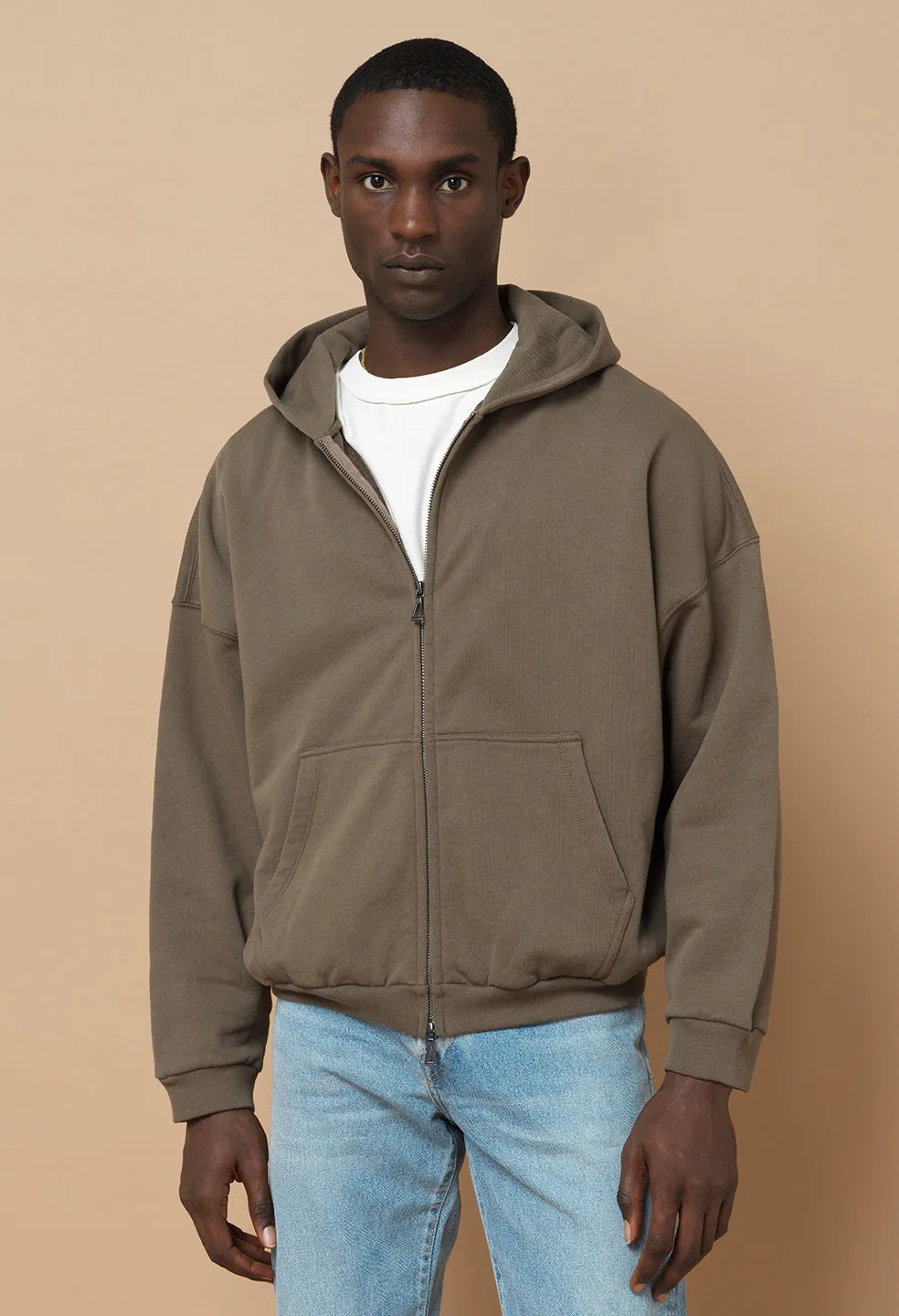 Frances Full Zip / Mocha