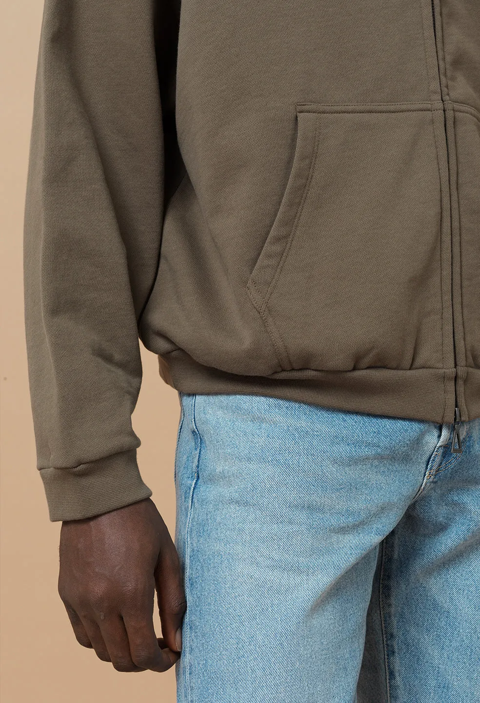 Frances Full Zip / Mocha